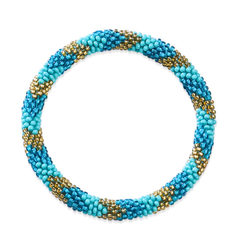 Jardin sous-marin d'Amphitrites | Bracelet de perles de verre de l'Himalaya